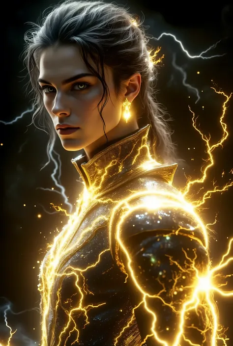 The beautiful boy who looks at is Gold(((long straight gold tied to one))The man is gold and has very big hanging eyes(big golden hanging eyes))very white, smooth skin and cheeks((Flashy and Luxurious Fantasy Outfit))Very thin jaws( Gold)A man with smooth ...