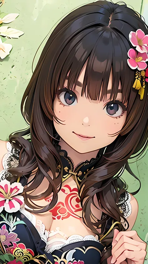 Official Art, wallpaper, very well detailed, ((( very well detailedな目と顔))), shut up., masterpiece, Highest Quality , Realistic Portraits , (ZenTangle, Mandala, Tangle, EnTangle), Complicated clothes, very well detailed, Dynamic angle , The Most Beau...