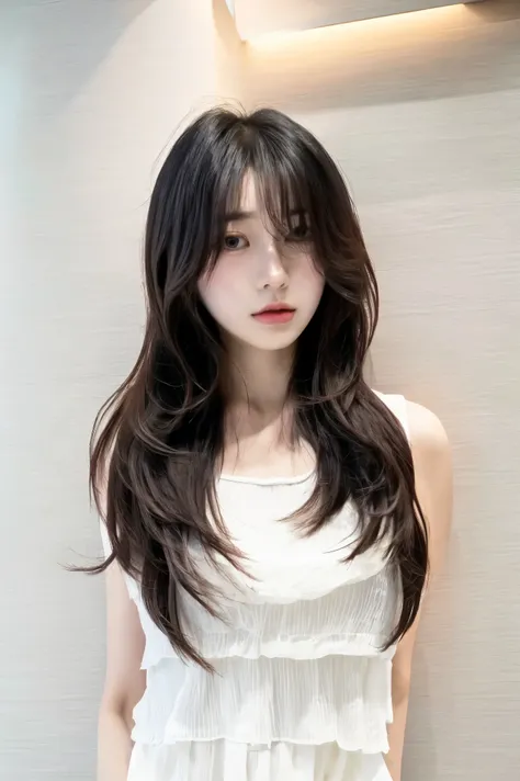 、Korean hair style, layered cut , layered-cut , layered cut, Layered perm