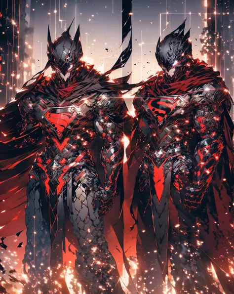 realistic,shiny,reflective,bioluminic, galactic cybernetic mask,mecha,(assassin:1.2),((((scarf,long cloak)))),sh4g0d,GlowingRunes_red,fullbody,cinemnatic,dark background,backlight,high contrast,