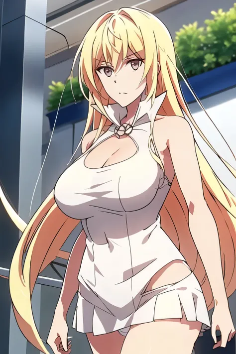 {long blonde hair,I need a face,Big BreastsをさらにBig Breastsに描いて下さい,{x}},can you draw a more delicate expression,walking alone, city tour ,,(((she wears casual tourist clothes))), ,(Let's draw a more delicate look),(sleeveless wool sweater),( Pleated L...