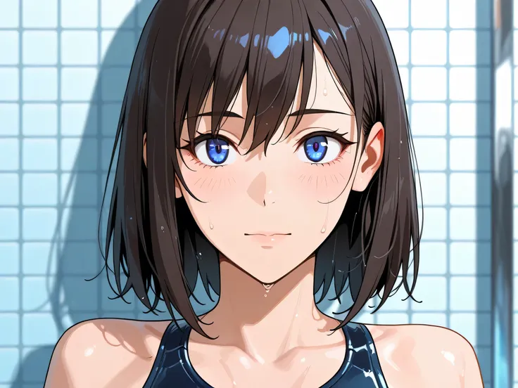 female swimmer anime