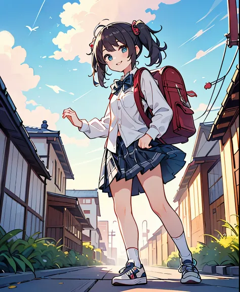 (masterpiece、最high quality、最high quality、Official Art、beautiful beautiful:1.2)、(1 girl on break day:1.3)Hatsune Miku、beautiful胸、light green twin tail、very detailed from below si, high quality, masterpiece, beautiful, Motion Trail, MotionTrail, solo, full b...