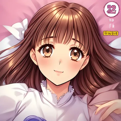 (highest quality, masterpiece:1.2), highest quality, High resolution, 1080p, 8K, Height: 160cm, (Noble lady, noble high-quality colorful cover of lady's comic, amazingly neat & clean, in peace and neat lovely strong charm, tilted head: 1.8), (Too beautiful...