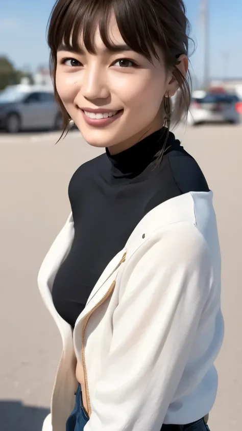 (masterpiece:1.2), (In 8K、Ultra High Definition、ultra high definition、Ultra HD、超realisticな、Best Quality), (realistic - photo ), high-definition RAW color photos, professional photography, Natural sunlight, soft shadows, (realistic:1.3), A 30-year-old woman...