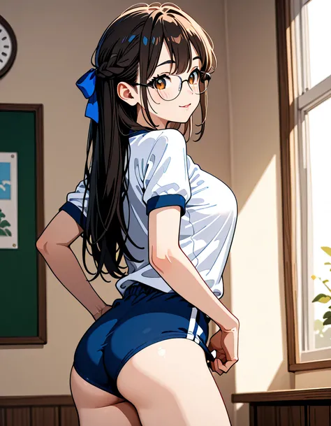 (score_9, score_8_up, score_7_up), source_Anime, absurd_res, white, blue, black, 1girls, solo, multiple girls, upper body, super fine illustration, an extremely delicate and beautiful, best quality, masterpiece, 8K, spring setting, on the school Athletic F...