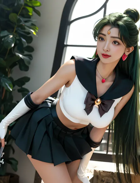 Ful:1., ((shy smiling flirting)) full body 、De baixo、((battle stance))、SEXY Model Dynamic Pose、dynamic nail、propriedade_Uma equipe,((pele escura:1.5)),(maternal,housewife,1 female,)、40 anos、obra prima、..3d、realisitic、Ultra Micro Photography、superior qualit...