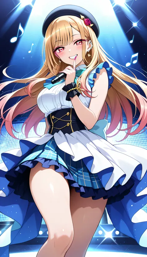  beautiful shining eyes, glossy lips , very well detailed目と顔, long lashes, perfect face, perfect hand in h, perfect leg, perfect fingertips, (Highest Quality, very well detailed, CG illustration, masterpiece:1.2, Best Aesthetics)、marin kitagawa, long hair,...