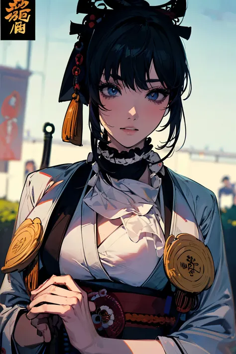 (masterpiece:1.5),beautiful hair,beautiful eyes on my stomach,beautiful lips,Beautiful slender body,Big Breasts,(Konno Anna:1.4),(random expression:1.3),(Riverside:1.4),bust illustration from the front ,((((a beautiful woman in the world:1.7)))),((((Ruffle...