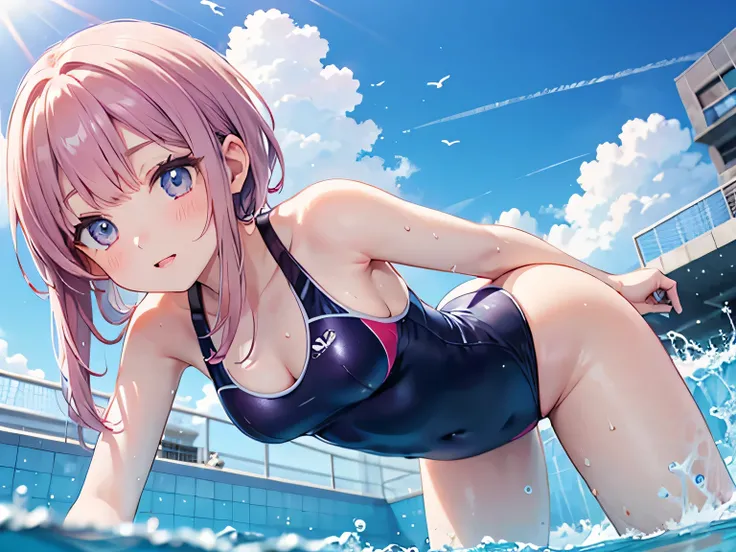 female swimmer anime