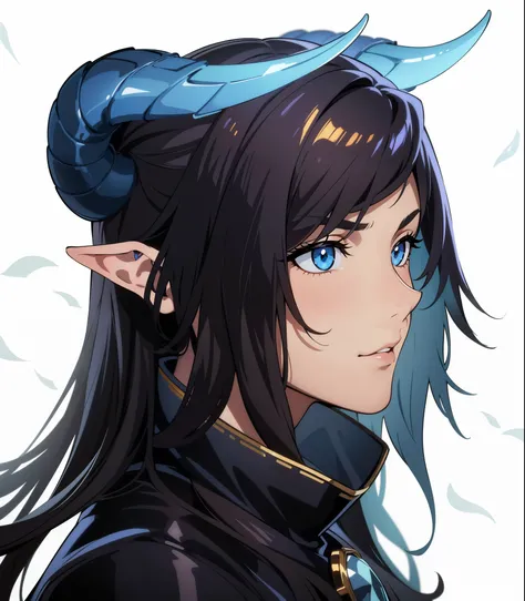 (high-quality, breathtaking),(expressive eyes, perfect face), symmetrical eyes, soft smile, 1boy, male, horns
