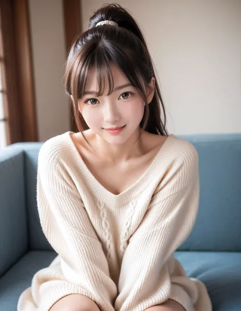 score_9, score_8_up, score_7_up, super detailed, 32K, Masterpiece, top quality, super high definition ,nsfw, official art, photorealistic, solo, 1 classy Japanese girl, ((ponytail)), black hair, smaller face, natural makeup, cute face, small breasts, curvy...