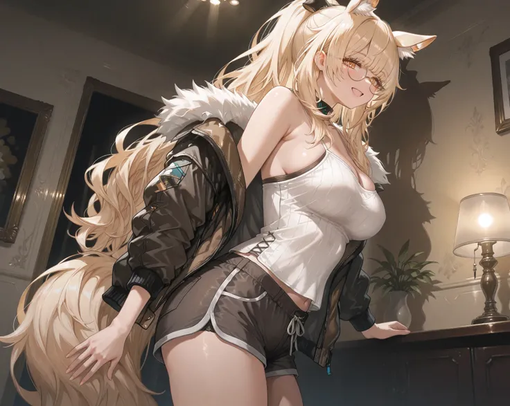 (NSFW:1.1), A Realistic image, extremely sharp focus, crisp details, high resolution, low light, fashion photography, 4K, 8K. (correct anatomy and detailed hand). A wide angle shot, side view, low angle, a detailed, high quality rendering of blemishine_\(a...