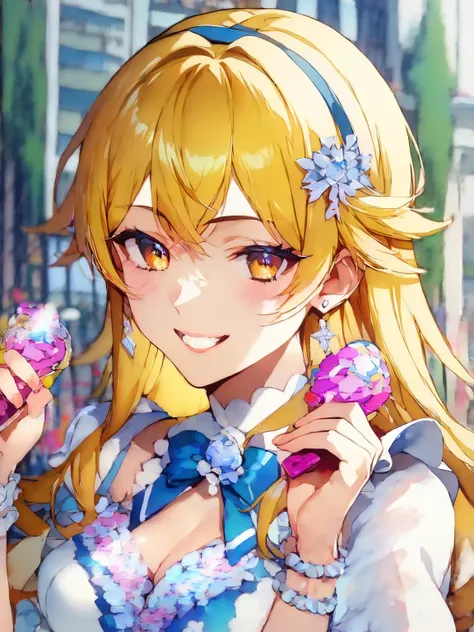 score_9, score_8_up, score_7_up, score_6_up, source_anime, tag1, tag 2, nsfw，uncensored，((masterpiece))、reality、Advanced Depth of Field、41 years old、 audience intuition ，short bob hair、realistic background with props 、((naughty face, _A, long hair, yellow ...