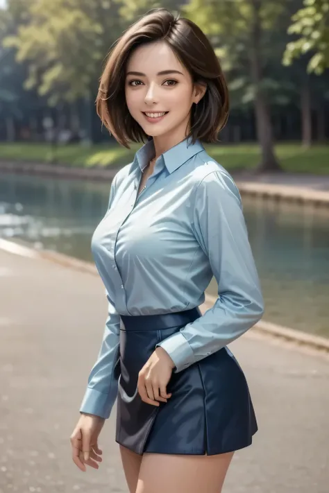(masterpiece:1.2, Highest quality), (Realistic, photoRealistic:1.4), Beautiful works, (Natural Lighting, Cinema Lighting),
View your audience, Cowboy Shot, Front view, 1 girl, middle aged, Perfect Face, Beautiful symmetrical face, (Sunburn),
(short hair)...