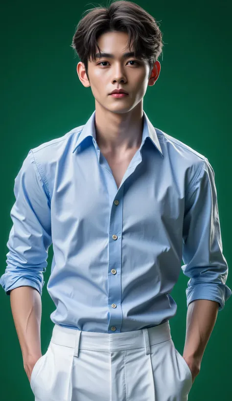 20 year old man, Wet face, Thai series stars, Little White, real Thai look, flirty eye, Gambler, super slim, Has the highest level of contrast , Charming face, Thai people's faces, หน้าคนclear,Arrogant Glitter, short hair, thug, Stand Cool, Cool Standi...