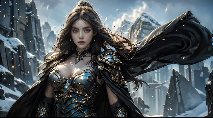 Beautiful portrait of a perfect female elf aristocrat , 完美特征, ( wearing an extremely baroque luxury elf robe), Abstract Beauty , Big breasts , mouth closed ,Almost perfect, Pure Form, dynamic pose, mysterious background , (The Dark Side), (Strong cinem...