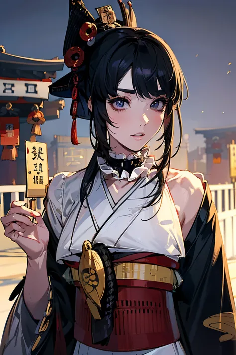 (masterpiece:1.5),beautiful hair,beautiful eyes on my stomach,beautiful lips,Beautiful slender body,Big Breasts,(Konno Anna:1.4),(random expression:1.3),(Riverside:1.4),bust illustration from the front ,((((a beautiful woman in the world:1.7)))),((((Ruffle...
