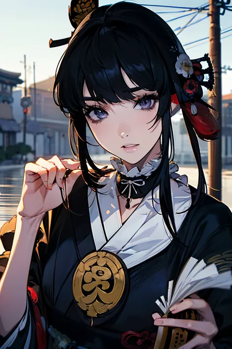 (masterpiece:1.5),beautiful hair,beautiful eyes on my stomach,beautiful lips,Beautiful slender body,Big Breasts,(Konno Anna:1.4),(random expression:1.3),(Riverside:1.4),bust illustration from the front ,((((a beautiful woman in the world:1.7)))),((((Ruffle...