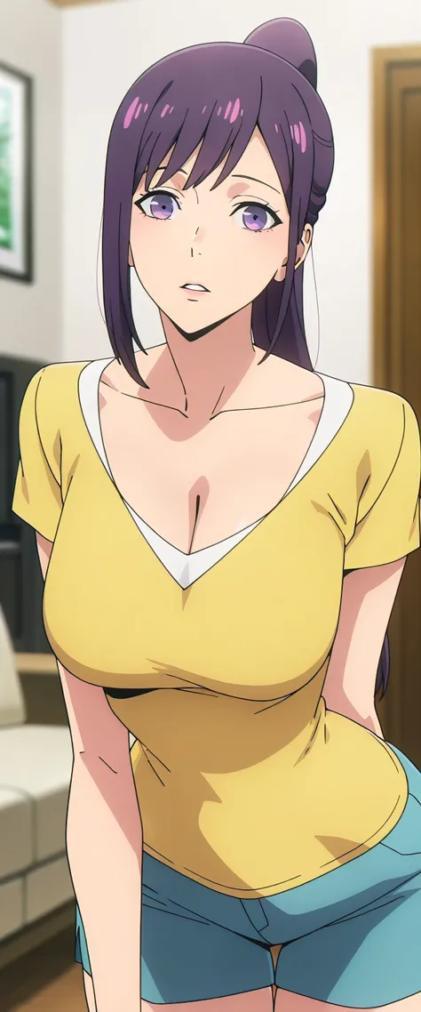 anime screencap, masterpiece, best quality,
masterpiece, Elegant and mature woman,   and hinata    hyuga, voluptuous long hair,  dark brown hair, light brown eyes, tall body,  very skinny body, dynamic lighting, high res, absurdres, house,    and hinata   ...