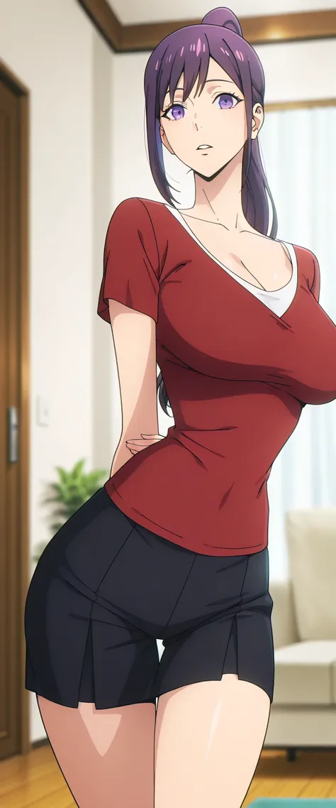 anime screencap, masterpiece, best quality,
masterpiece, Elegant and mature woman,   and hinata    hyuga, voluptuous long hair,  dark brown hair, light brown eyes, tall body,  very skinny body, dynamic lighting, high res, absurdres, house,    and hinata   ...