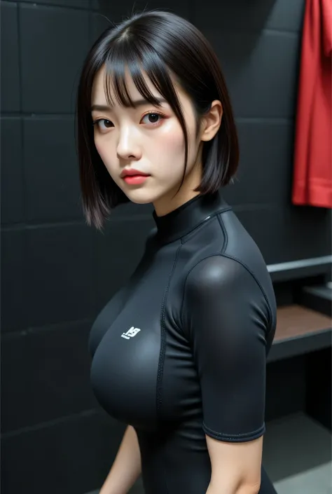 Highest quality, high resolution, masterpiece, colorful to keep.
Super beautiful Japanese woman, looks like a intimidating dominatrix, closed mouth, condescending gaze, staring at the viewer, makeup, long false eyelashes, eyeshadows, eyeliners, light red l...