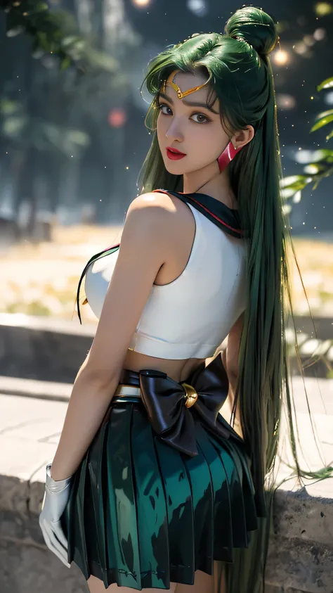 Ful:1., ((shy smiling flirting),((( hands behind head)) 、De baixo、((battle stance))、SEXY Model Dynamic Pose、dynamic nail、propriedade_Uma equipe,((pele escura:1.5)),(maternal,housewife,1 female,)、40 anos、obra prima、..3d、realisitic、Ultra Micro Photography、su...