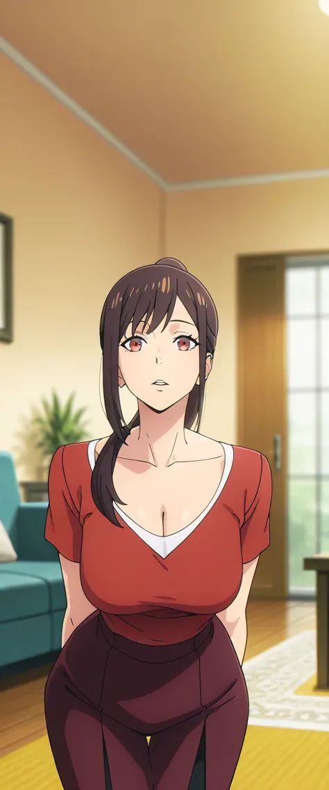 anime screencap, masterpiece, best quality,
masterpiece, Elegant and mature woman,   and hinata    hyuga, voluptuous long hair,  dark brown hair, light brown eyes, tall body,  very skinny body, dynamic lighting, high res, absurdres, house,    and hinata   ...