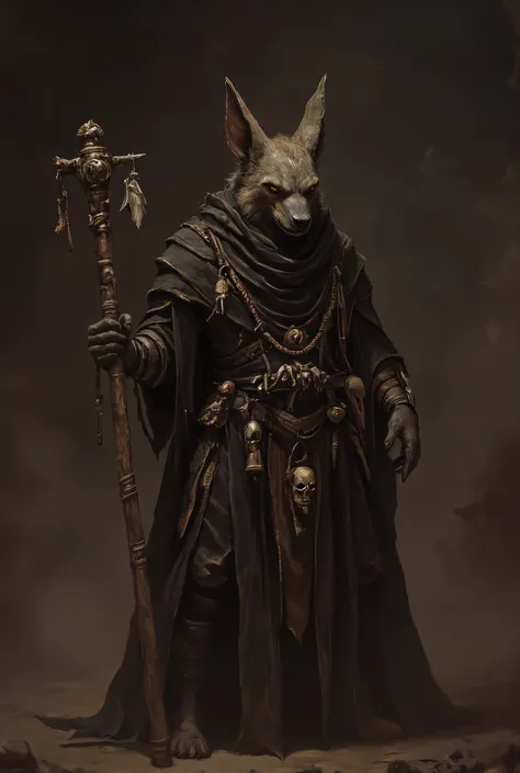 anubis, egyptian myth, character concept art, detailed anubis character, anubis god of the dead, anubis with jackal head, anubis in ceremonial robes, anthr0dnd, Gul'dan, dark fantasy character, minimalist design, 8K, photorealistic, masterpiece, ultra-deta...