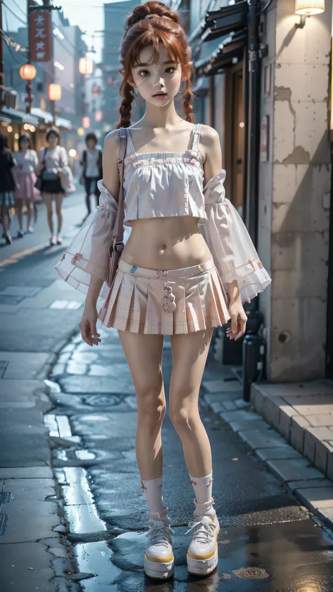 ((top quality, ultra-detailed, high resolution, extremely detailed CG, unity 8k wallpaper, by famous artist, perfect anatomy, super detailed skin, cinematic lighting, UHD, retina, anatomically correct, 1080P)), (( )), ((slim, skinny and petite body)), ((sh...