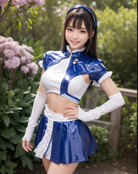 ( best quality,  high definition , masterpiece:1.2), uper Details, Realistic:1.37, (perfect anatomy), 1 girl, actress,  cowboy shots, Cute beautiful Japanese woman in her 20s , very cute face, (Remodeled into Cybernetics Magical Girl:1.1 ),upright posture,...
