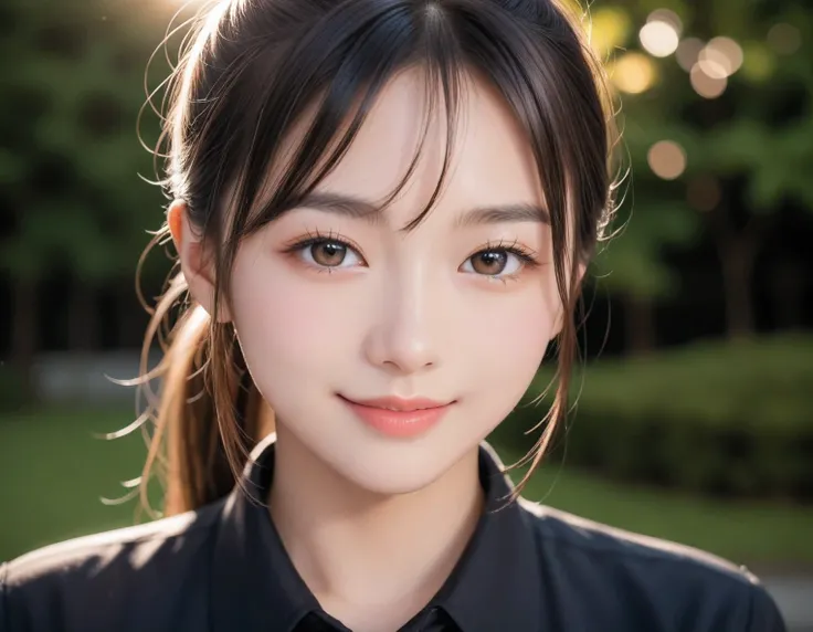 score_9, score_8_up, score_7_up, super detailed, 32K, Masterpiece, top quality, super high definition ,nsfw, official art, photorealistic, sharp focus, solo, 1 classy Japanese girl, ((ponytail)), black hair, smaller face, natural makeup, cute face, small b...