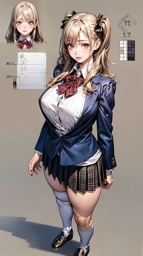 girl, alone, whole body, From head to toe, Are standing, (Huge_chest:1.3),
Character design sheet, Character Reference Sheet, 設計図のSchematic, Drafting, Blueprint, Schematic,
((Character design sheet:1.7, Character Reference Sheet:1.7,)),(realistic, photore...