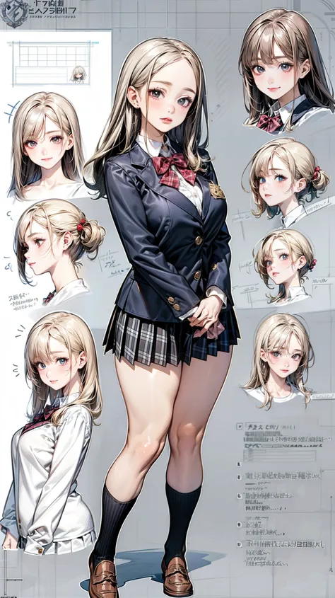 girl, alone, whole body, From head to toe, Are standing, (Huge_chest:1.3),
Character design sheet, Character Reference Sheet, 設計図のSchematic, Drafting, Blueprint, Schematic,
((Character design sheet:1.7, Character Reference Sheet:1.7,)),(realistic, photore...