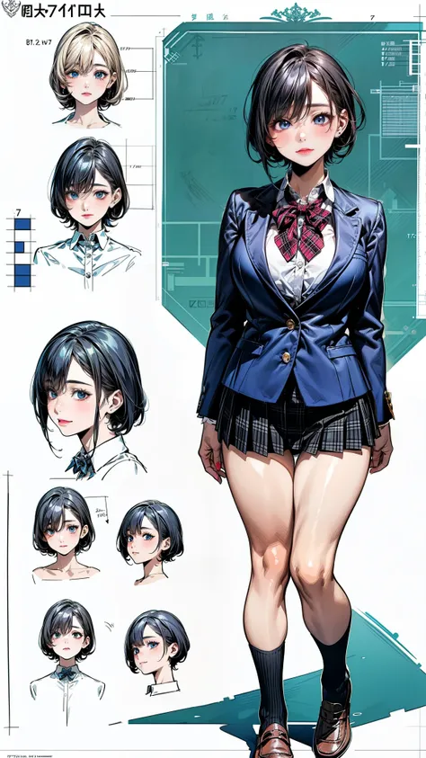 girl, alone, whole body, From head to toe, Are standing, (Huge_chest:1.3),
Character design sheet, Character Reference Sheet, 設計図のSchematic, Drafting, Blueprint, Schematic,
((Character design sheet:1.7, Character Reference Sheet:1.7,)),(realistic, photore...