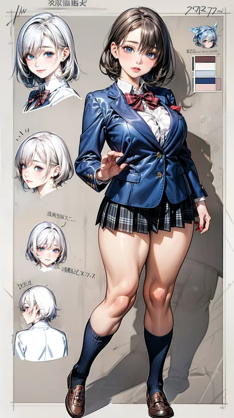 girl, alone, whole body, From head to toe, Are standing, (Huge_chest:1.3),
Character design sheet, Character Reference Sheet, 設計図のSchematic, Drafting, Blueprint, Schematic,
((Character design sheet:1.7, Character Reference Sheet:1.7,)),(realistic, photore...