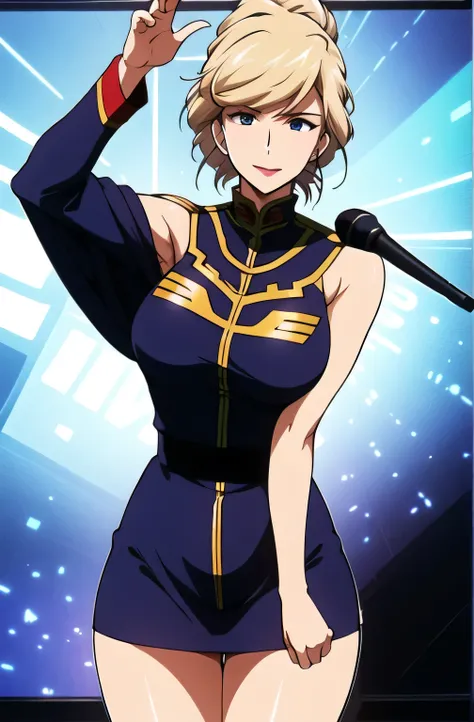 Pole Dance,Move your body、take the witness stand , I need a face so much,can I pull down the hair that has been gathered up and draw on long, wavy hair,face,( I need a face so much),navy blue pleated mini skirt,笑 face,Can you draw a dress with a gold borde...