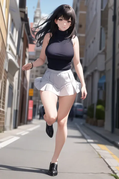 please draw the facial expression more delicately，I'm taking a walk with a nice smile，The face is absolutely necessary，Looking Down at the Viewer，{{X}},can you draw a more delicate eXpression，walking alone，     city tour     ,，（（（She's wearing casual touri...