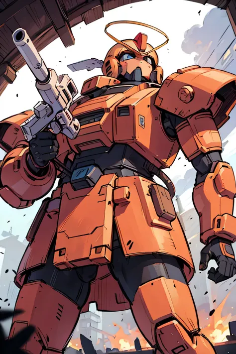 Please draw what you like.8k,MS-05, zaku 1, monoeye, gun,masterpiece ,amazing, dynamic production, extremely detailed, extremely beautiful and fain design extremely beautiful and fain colors, high resolution, cinematic style ,illustration, gundam,sci-fi, H...