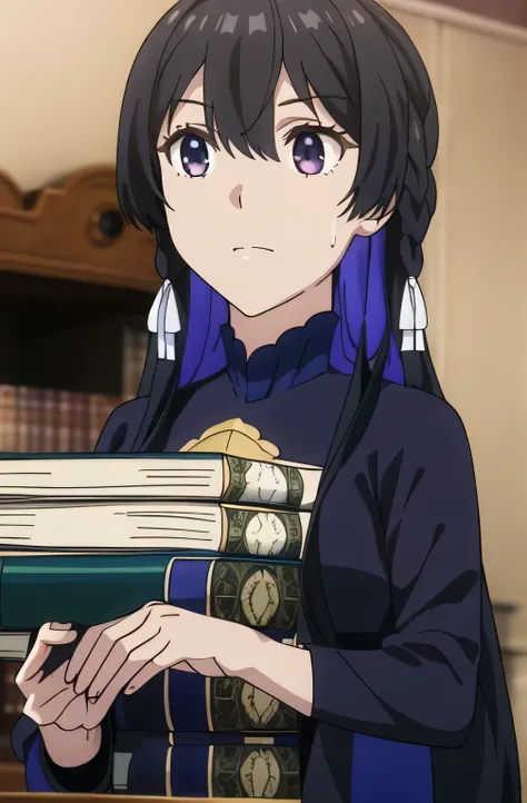 （（（紺色の衣装,ノースリーブ））），巨乳，顔は絶対に必要です，   黒のパンティが見える， 触手下着       ， ともかく,    with your arms         ，触手は腕を縛る ，   背景は赤い暗いタコ巣です          ，40歳のセクシーな大人の女性の5本の指を正確に描いてください，，服は着ているが大きな胸の服が濡れて透ける，       制服から濡れた乳首が突き出ているのが見えます        ，        足を開いて下着を見せてください       ，      ...
