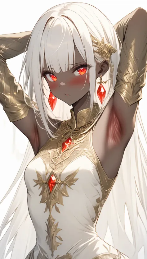 {best quality}, {{masterpiece}}, {high resolution}, Very meticulous girl, alone, sharp focus, {{{{{{{{White background}}}}}}}}, {{{Features{{{1 girl}}}}}}, alone, permanent, faint smile, closure Mouth, Beautiful and delicate eyes, {{{{{sharp focus}}}}}, {{...
