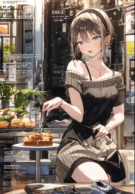 (small breasts:1.3), (perky chest:1.1), (pointed chest:1.0), (fashion magazine cover:1.3)，(from below:1.0),(from side:0.9),masterpiece, 1girl, Amazing Cleavage:1.1, thin waist, big ass, Raised sexy, small breast: 1.3, posed cleavage:1.olo, looking at viewe...