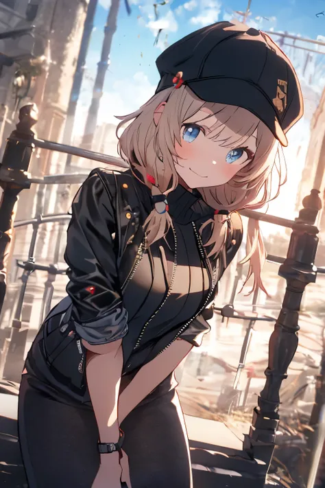 (masterpiece), (Highest Quality), ultra detail, very aesthetic, sharp concentration in nude clothes, depth of field, bright colors, ray tracing, best lighting, Detailed Background, dildos carrying, beautiful face above the castle gate, beautiful eyes on my...