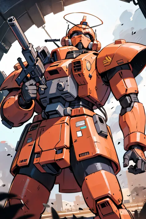 Please draw what you like.8k,MS-05, zaku 1, monoeye, gun,masterpiece ,amazing, dynamic production, extremely detailed, extremely beautiful and fain design extremely beautiful and fain colors, high resolution, cinematic style ,illustration, gundam,sci-fi, H...