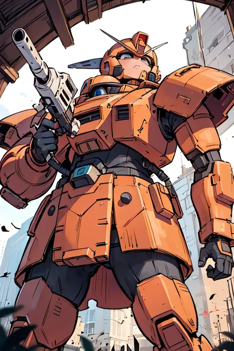 Please draw what you like.8k,MS-05, zaku 1, monoeye, gun,masterpiece ,amazing, dynamic production, extremely detailed, extremely beautiful and fain design extremely beautiful and fain colors, high resolution, cinematic style ,illustration, gundam,sci-fi, H...