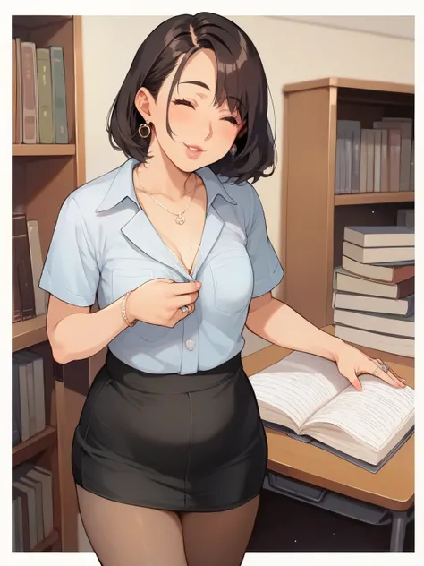 SCORE_9, SCORE_8_UP, SCORE_7_UP, SCORE_6_UP, SCORE_5_UP, Anime,nsfw,Uncorrected,Japanese adult-like woman who accentuates her waist,Mature Woman,45 years old,Middle-aged woman,Middle-aged obesity,Amorous, very cute face , lip gloss , ecstasy expression , S...