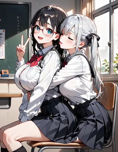 ((ultra-detailed)), (highly detailed CG illustration), (best quality:1.2), ultra-highly detailed, colorful composition, artistic photoshoot, 2 girls, duo focus,cowboy shot, moe anime character, 2 girls, dainty facial structure, baby face, round face, round...