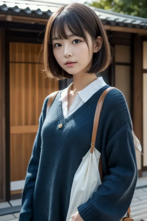 ((Top quality)), ((masterpiece)), (details), 1 girl, object,bob cut,object,Kyoto