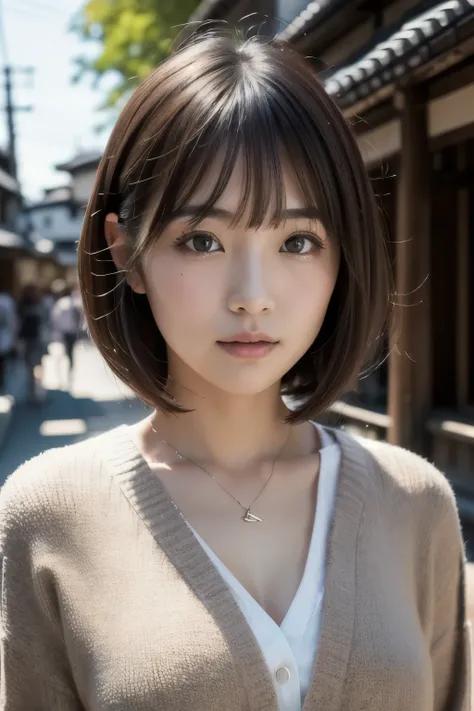((Top quality)), ((masterpiece)), (details), 1 girl, object,bob cut,object,Kyoto