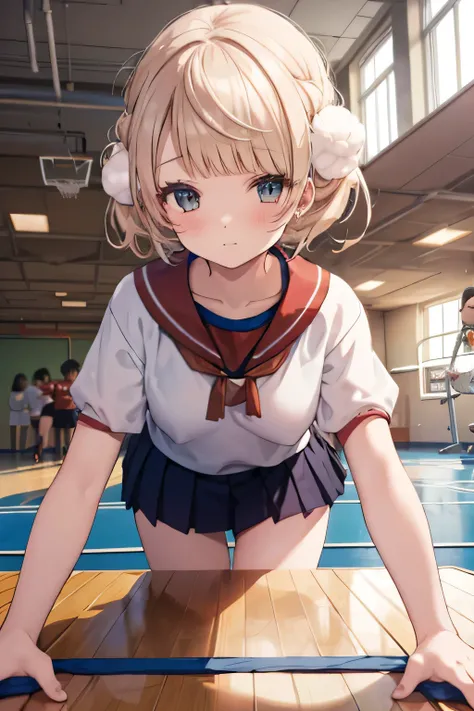 white shirt, (school gym buruma:1.5),nsfw,

,
